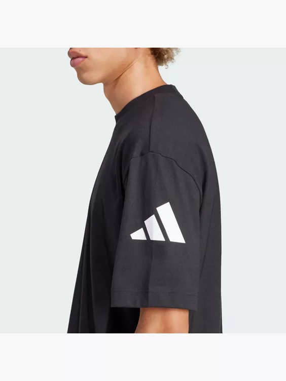 adidas Essentials Loose Fit 3 Bar Logo T-Shirt