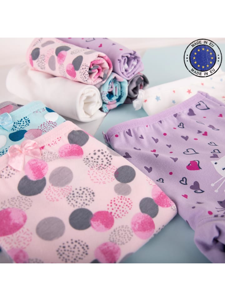 LOREZA 10er Set Pantys - Punkte - Bunt günstig kaufen