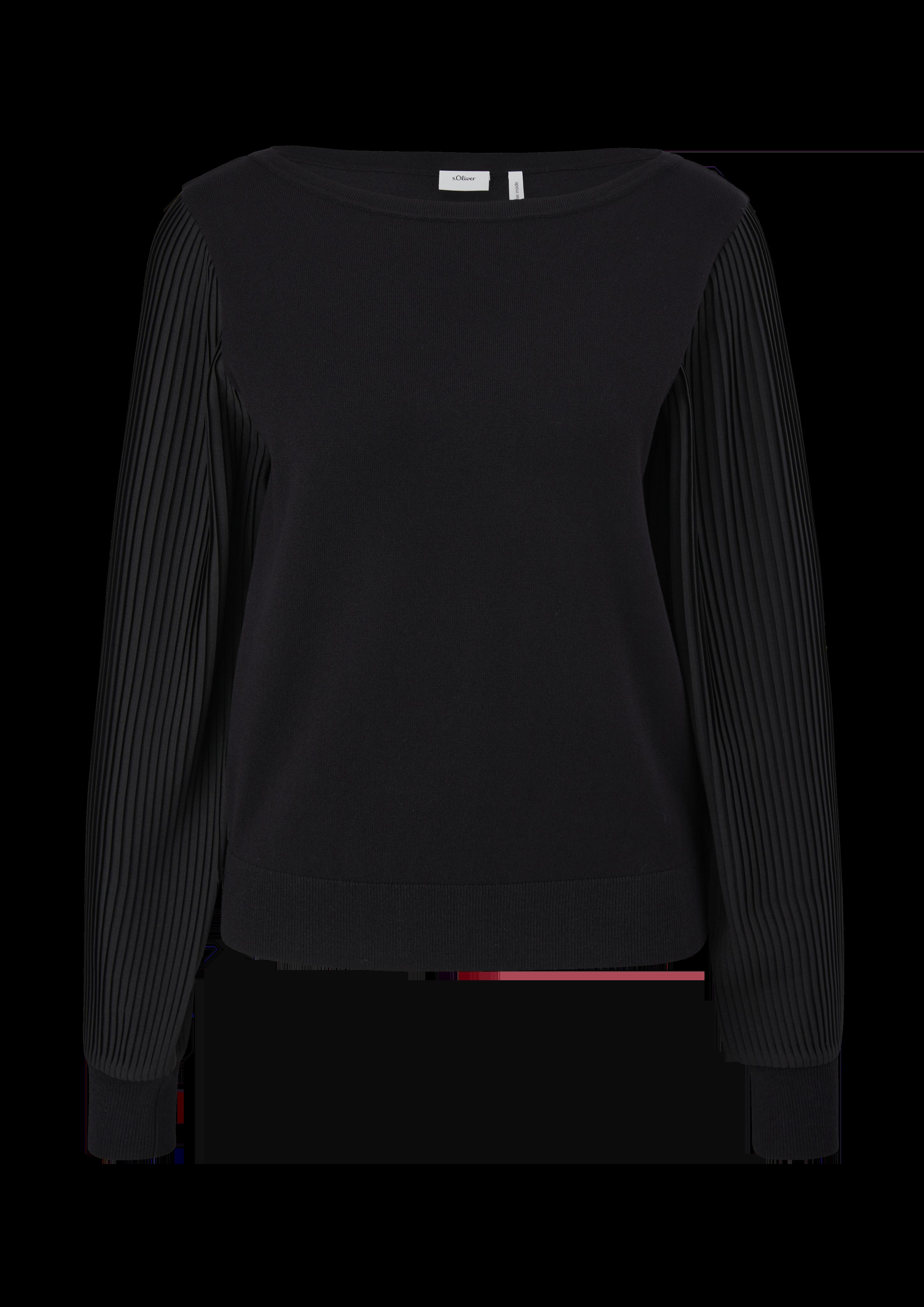Strickpullover mit Plissée-Ärmeln  2124084-9999
