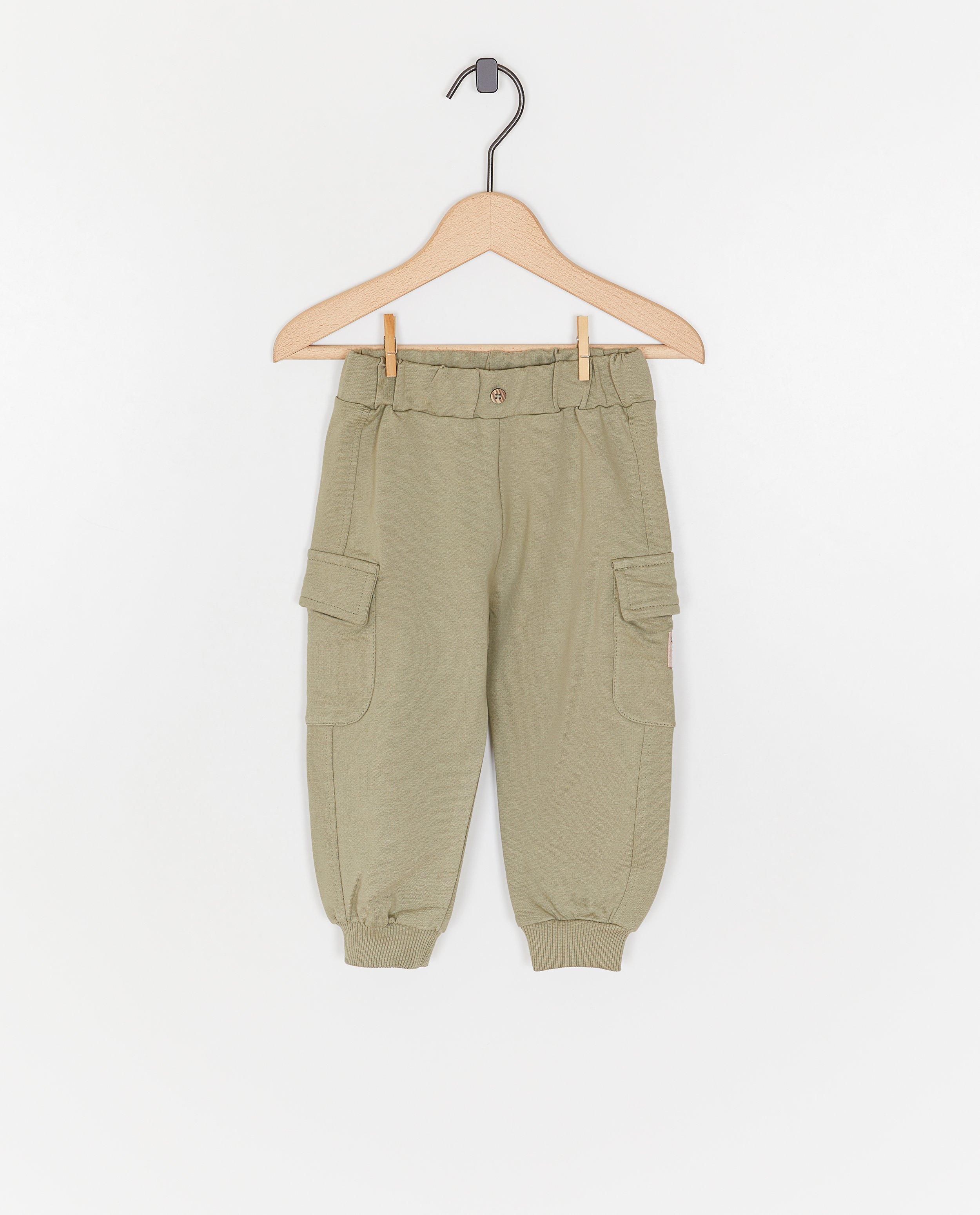 Feetje Joggers oldalsó zsebekkel khaki