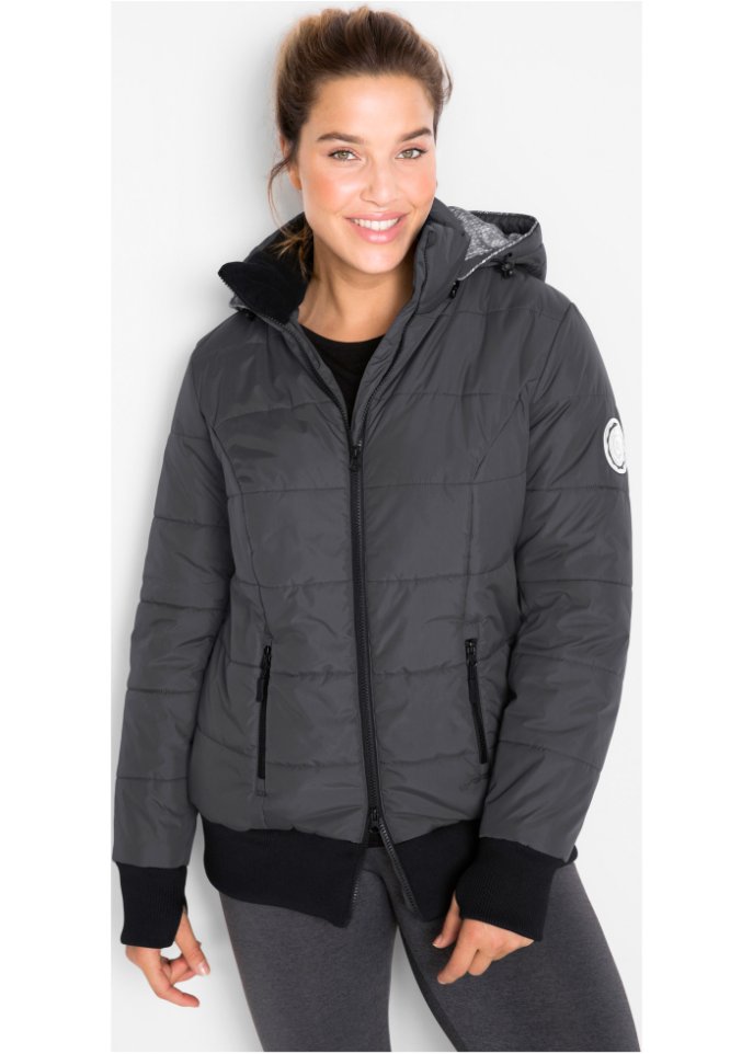 Outdoor-Steppjacke mit bedrucktem Futter