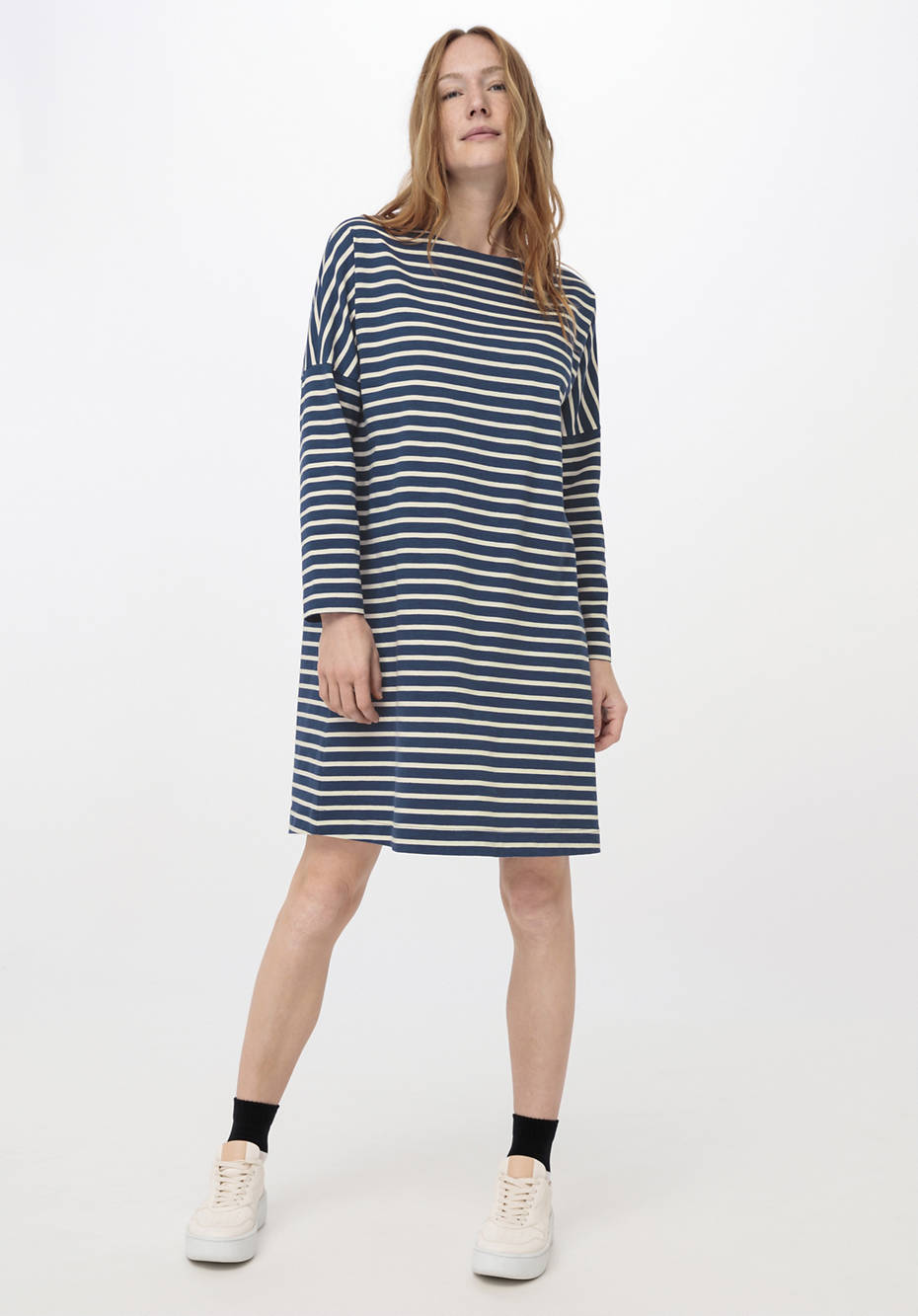 Ringelkleid aus reiner Bio-Baumwolle