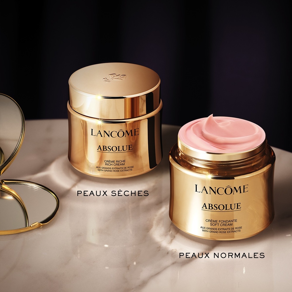Lancôme Absolue Recharge Crème Riche Régénérante Illumin atrice aux Grands Extraits de Rose