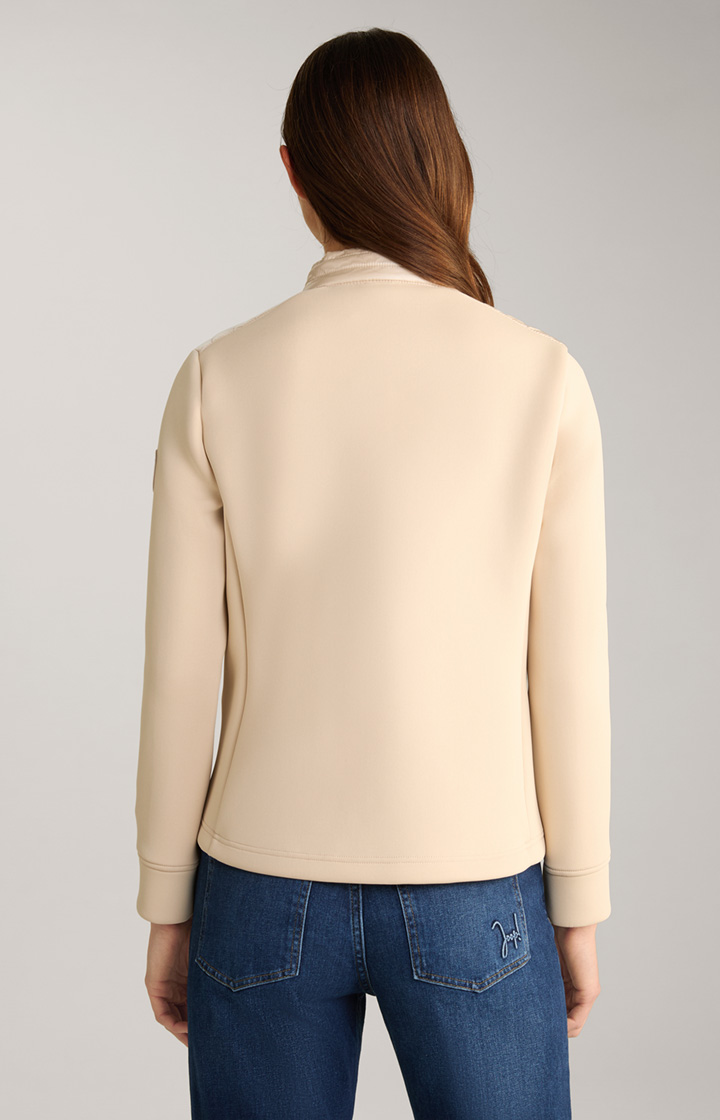 Neopren-Jacke mit Stepp in Champagner