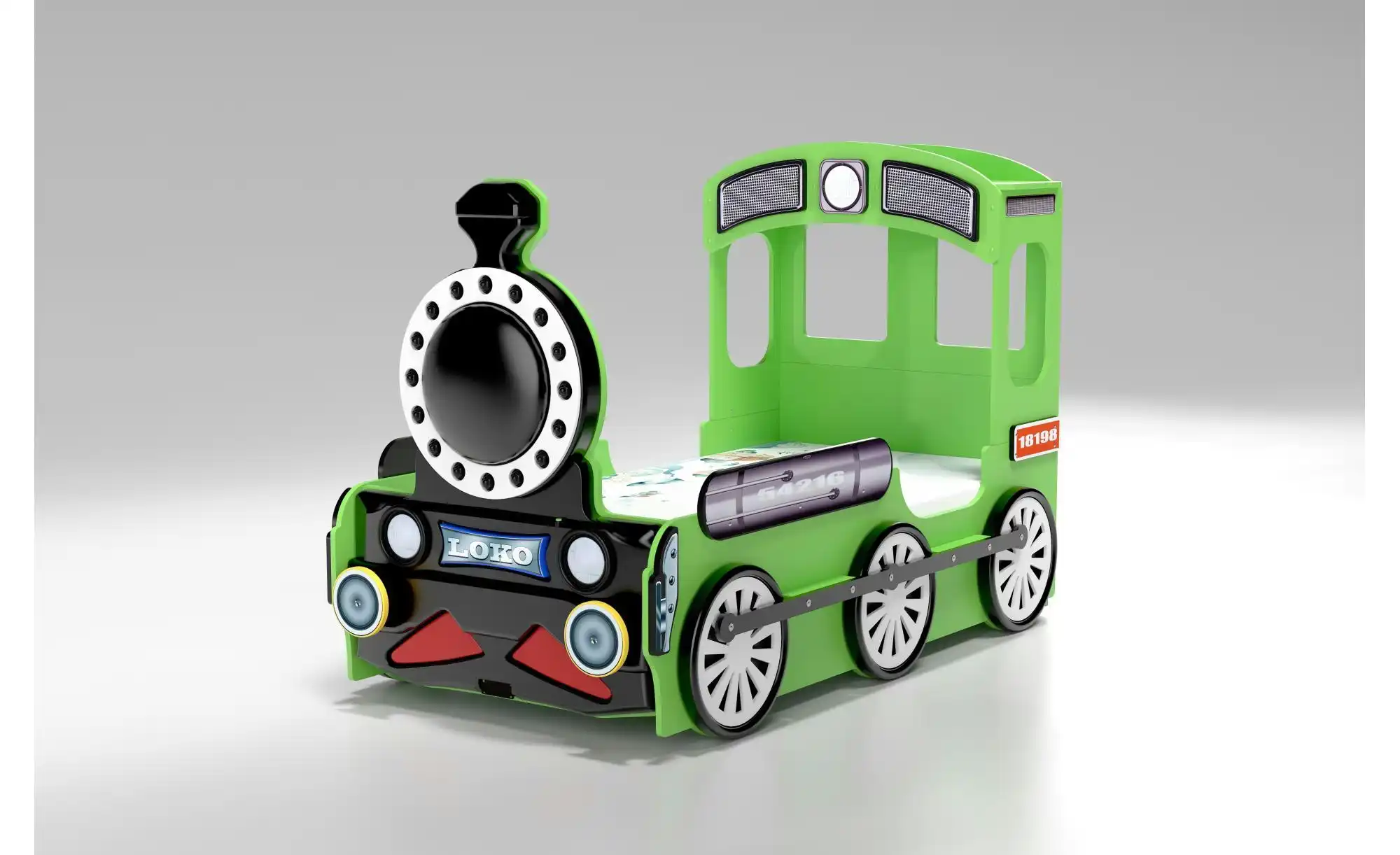 Autobett Lokomotive