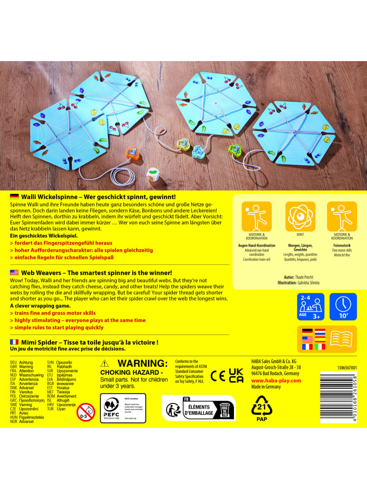 Haba Spiel Walli Wickelspinne in mehrfarbig günstig kaufen onesize