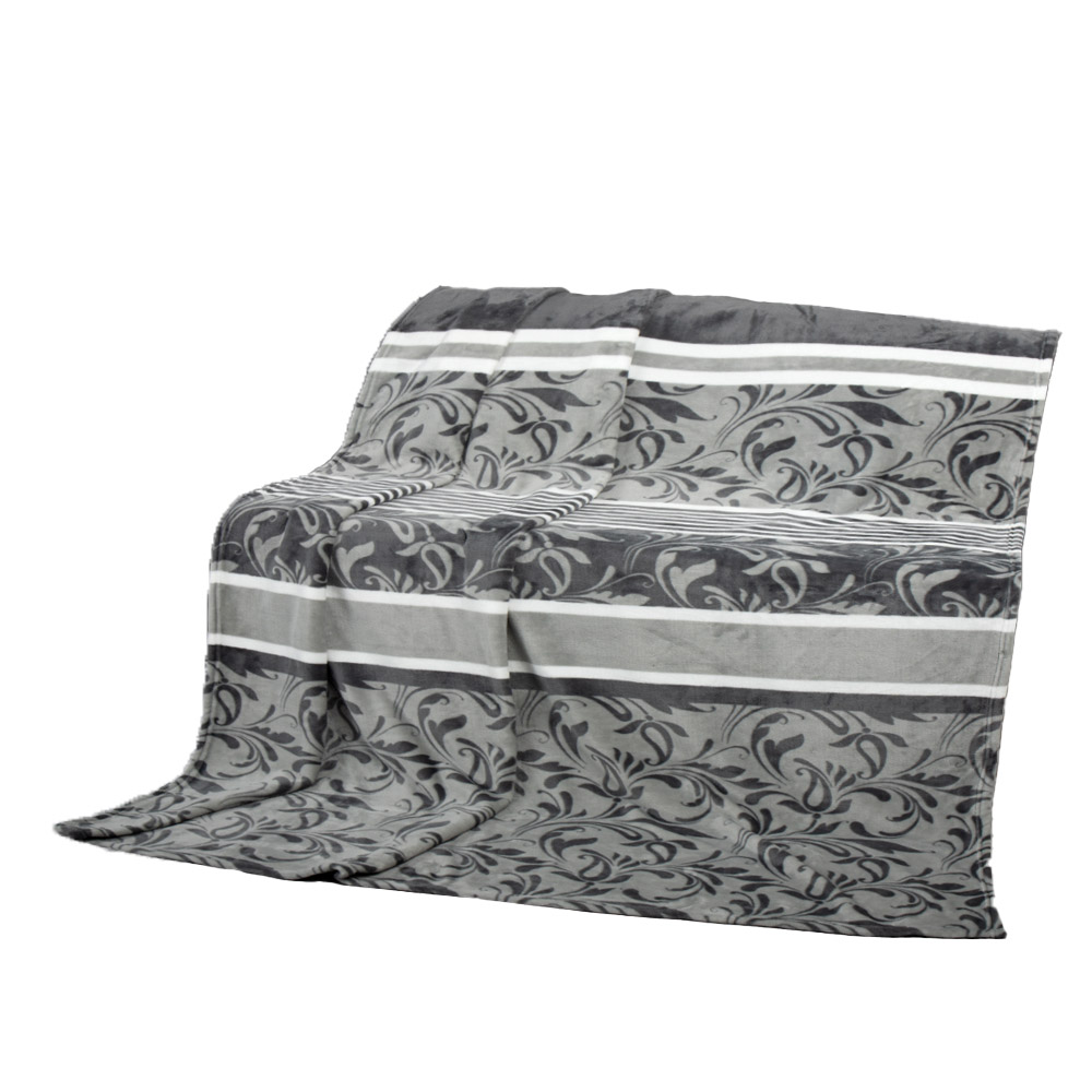 Dreamtex Kaschmirtouch-Decke, ca. 150 x 200 cm - Ornament Streifen