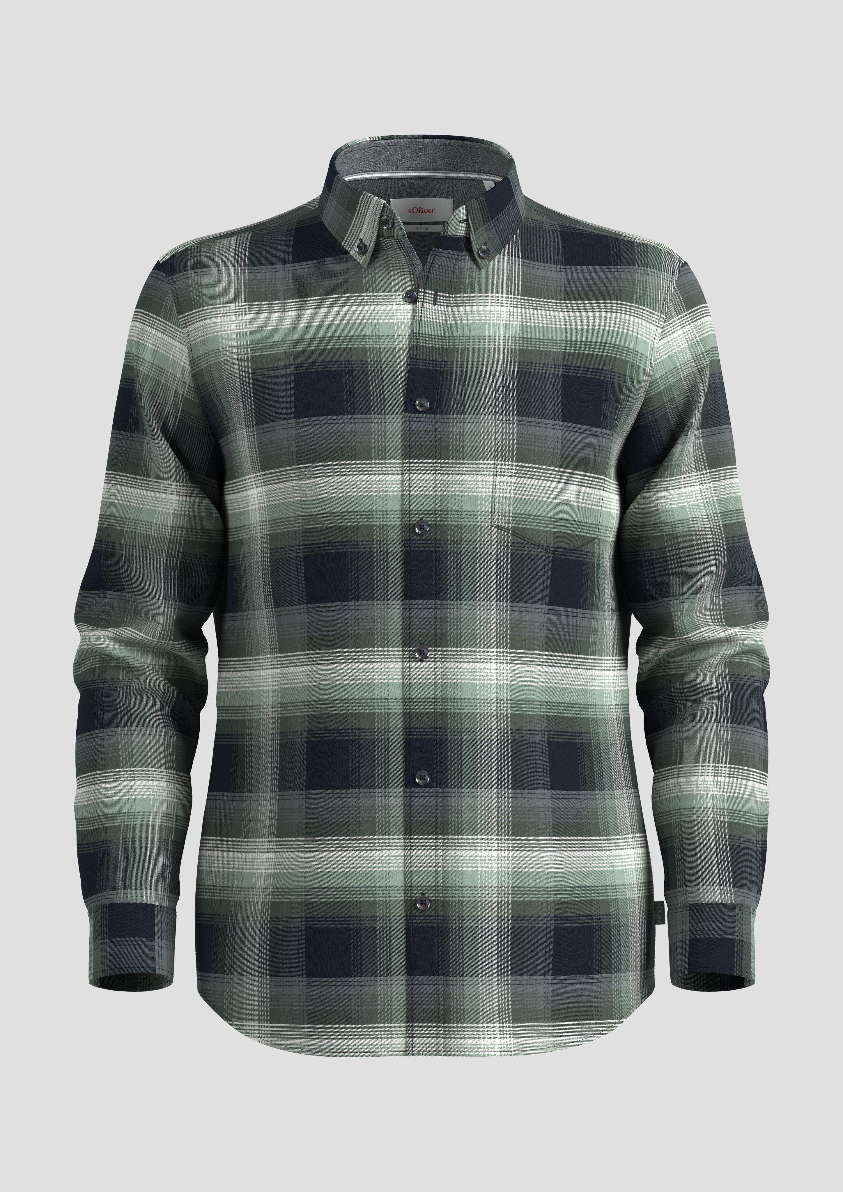 Slim: Hemd aus Baumwollstretch  2137932-79N1