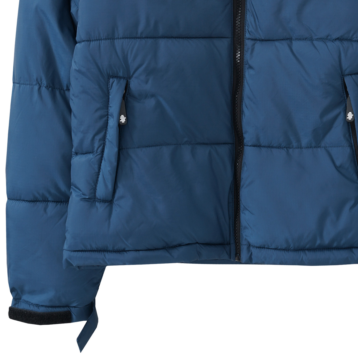 Jungen Winterjacke im zweifarbigen Look