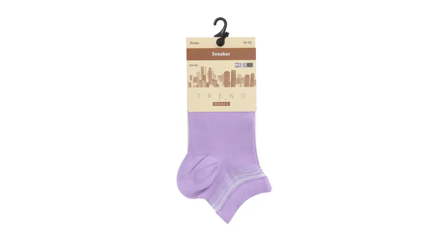 MOVE UP Damen Sneaker Socken flieder