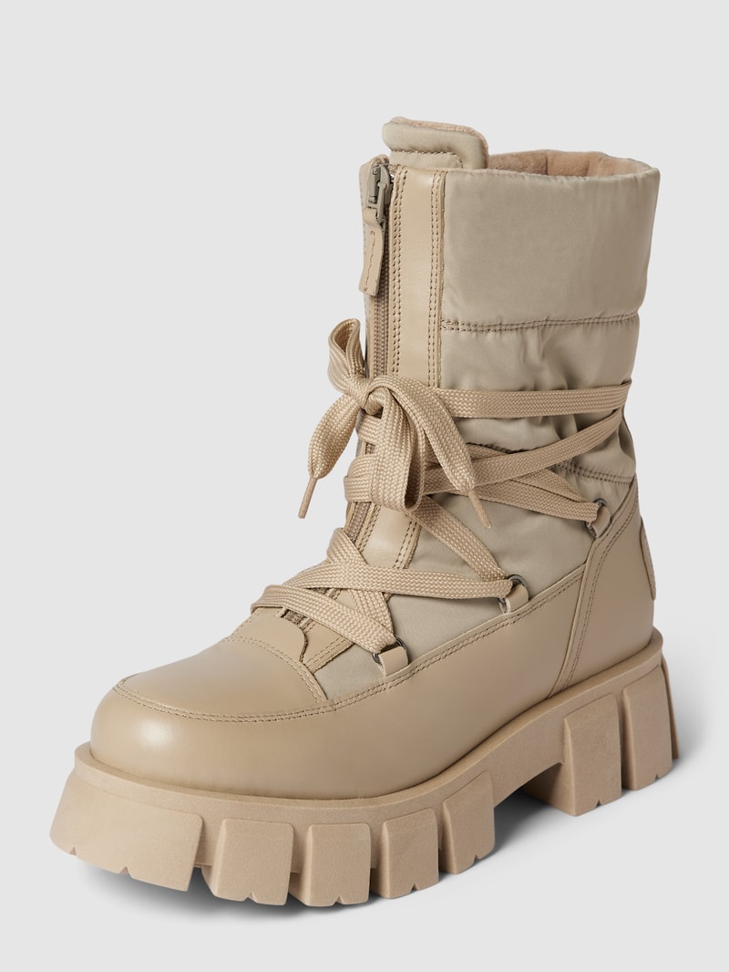 Boots mit Plateausohle Modell 'LISBETH' in taupe