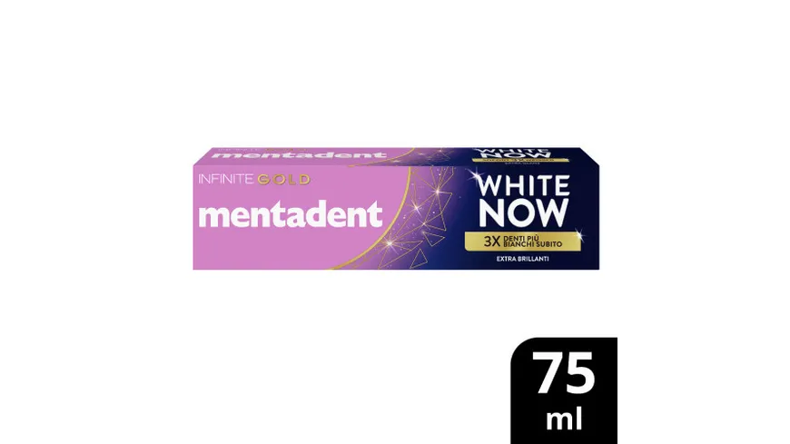 mentadent Zahnpasta White Now Infinite Gold 75 ml
