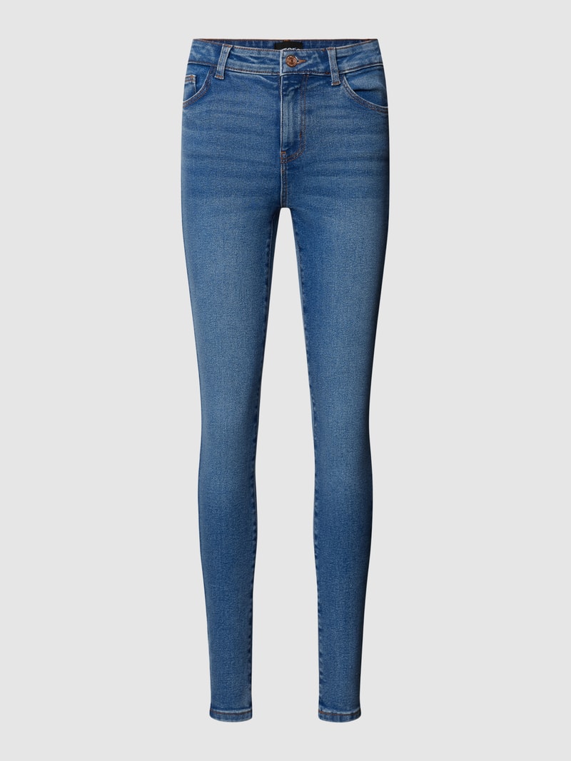 Skinny Fit Jeans im 5-Pocket-Design Modell 'DANA' in jeans