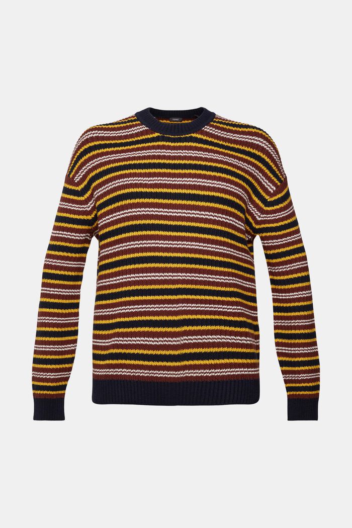 Gestreifter Pullover aus Wollmix