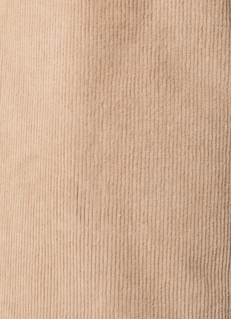 Pantaloni Benetton din catifea reiată cu talie înaltă, cu buzunare laterale și croială lată