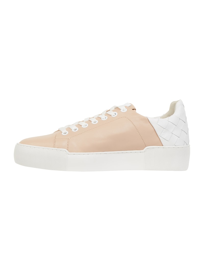 Sneaker aus Leder in hellrosa