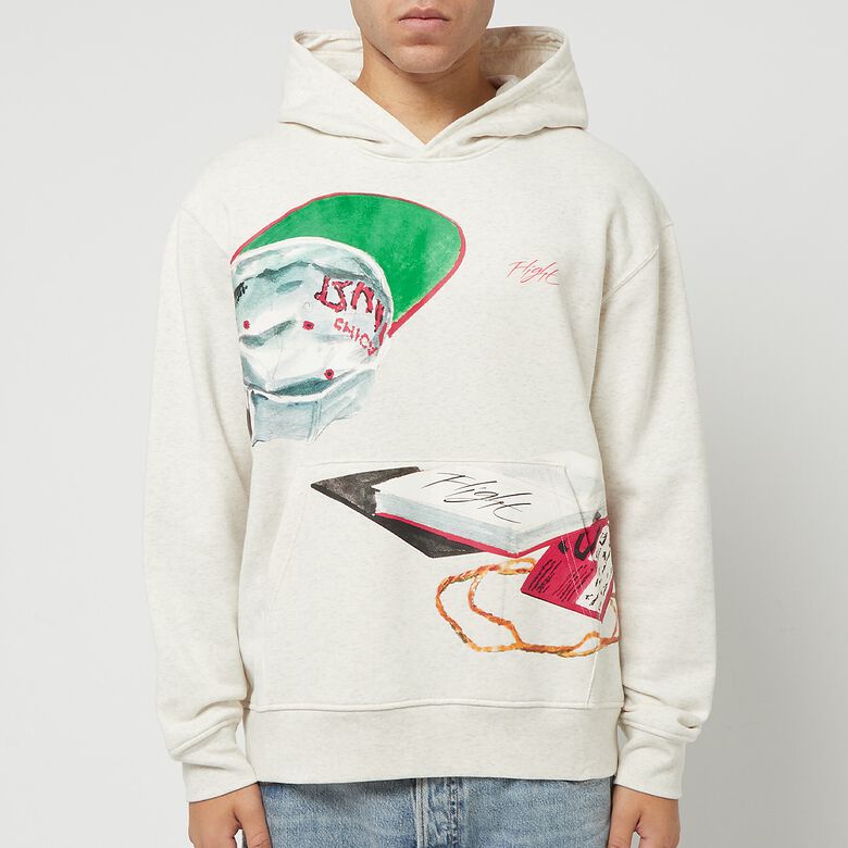 JORDAN Flight Artist Fleece PO oatmeal heather/sail/university red