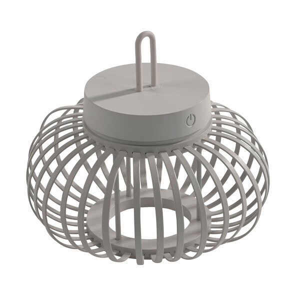 LED-Akku-Tisch- und Bodenleuchte Korga, greige, ⌀ 25 cm