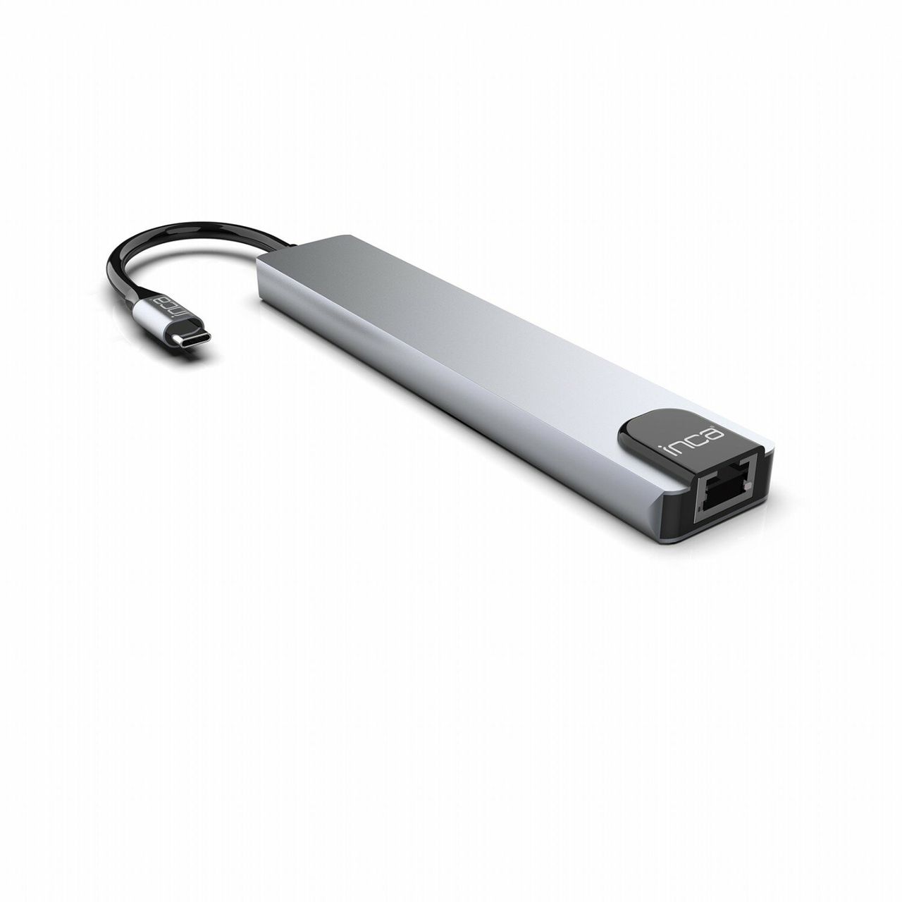 Inca USB-C HUB Type-C-Hub Aluminiumgehäuse 8 Ports USB, Ethernet, HDMI und mehr