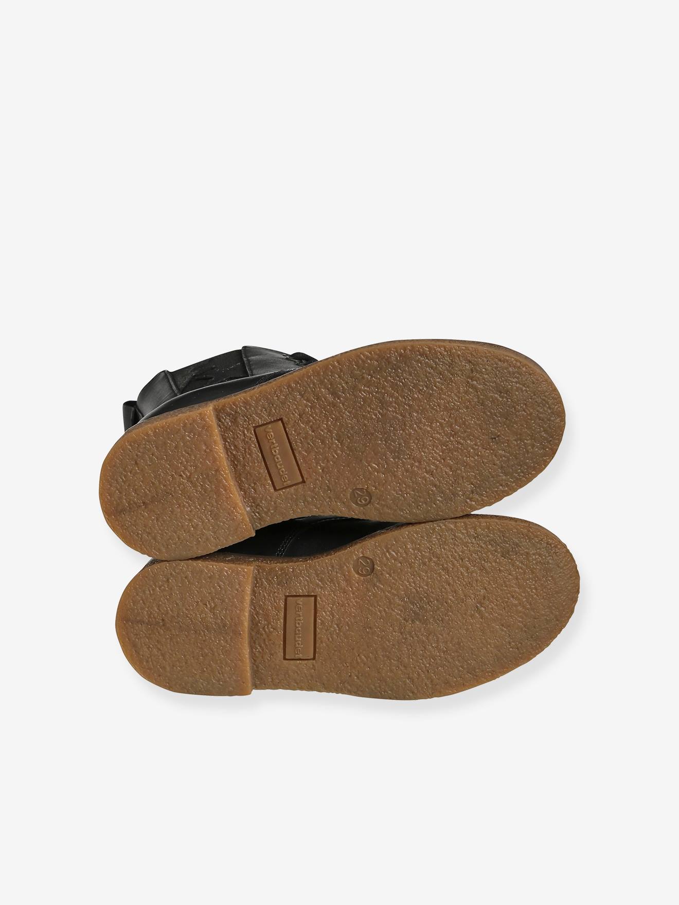 Vertbaudet Mädchen Schnürboots mit Reißverschluss, Sterne - camelfarben