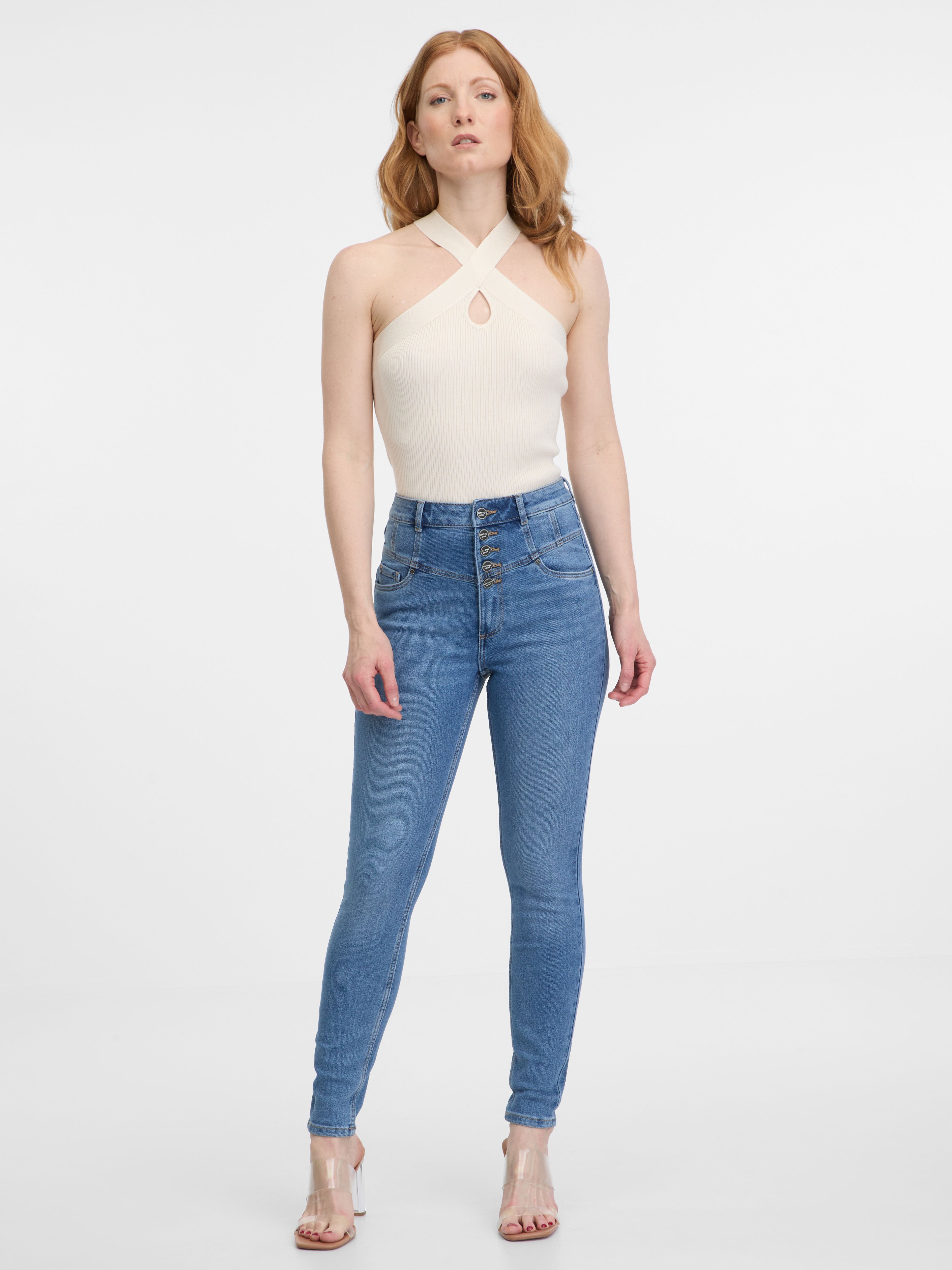 Blaue Damen Skinny Fit Jeans ORSAY