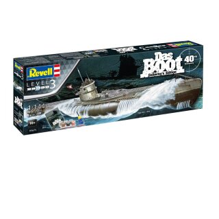 Das Boot Modellbausatz Geschenk-Set 1/144 U-Boot U96 Typ VII C 40th Anniversary 46 cm