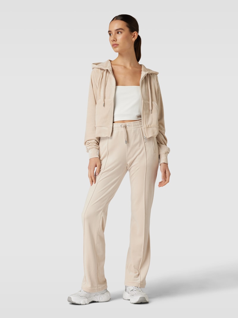 Sweatjacke mit Kapuze Modell 'MADISON' in sand