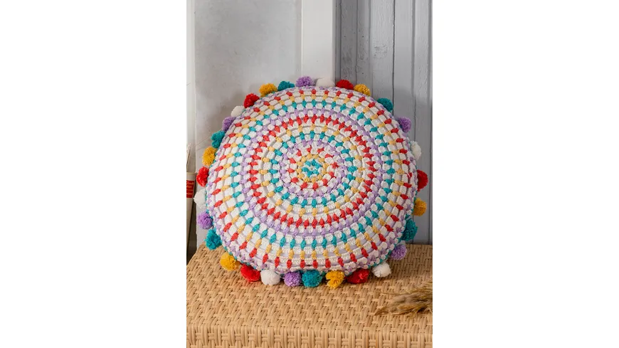 Anchor Häkel Set Mandala Kissen Neon