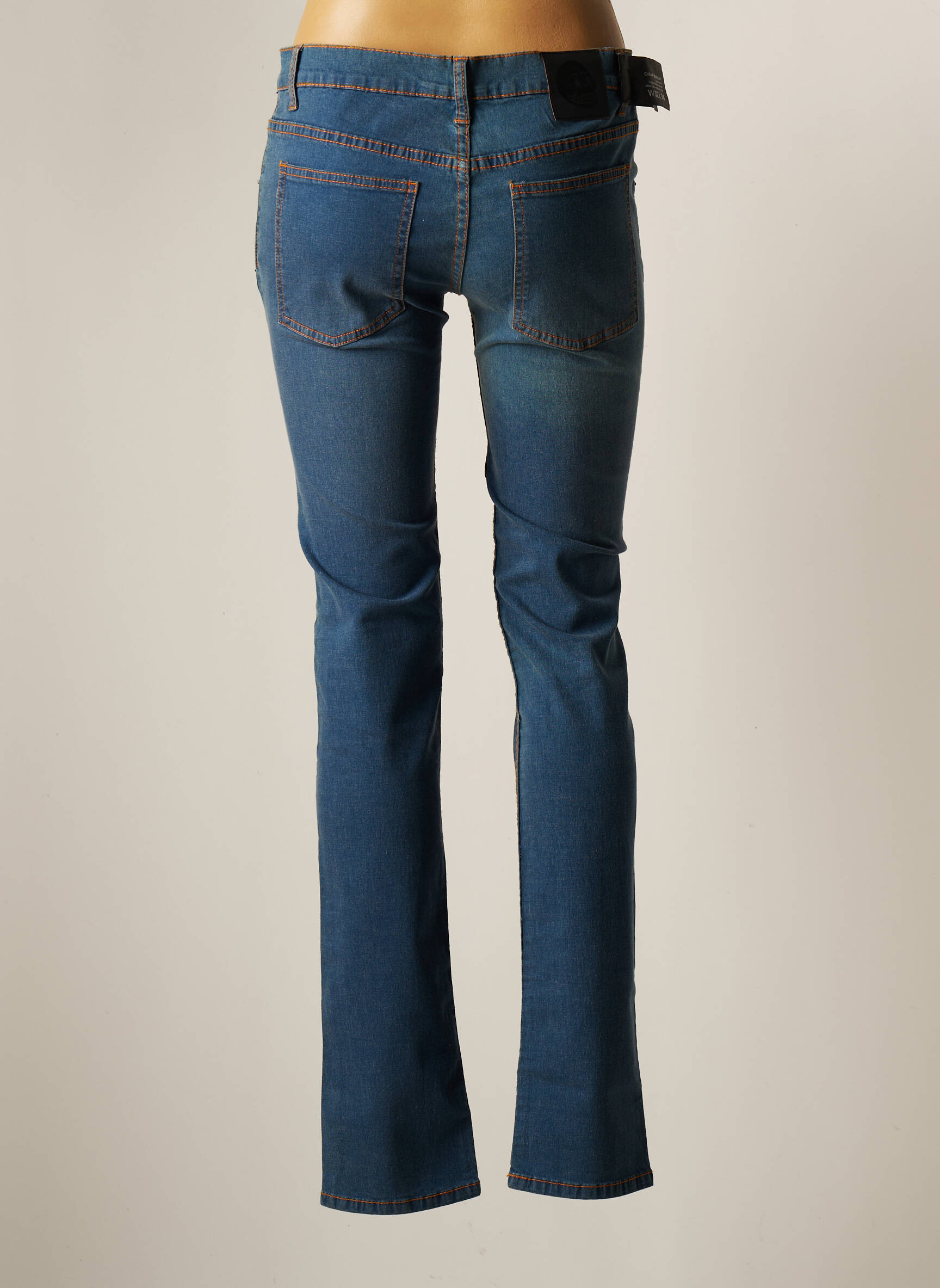 Cheap Monday Jeans Coupe Slim Femme couleur bleu