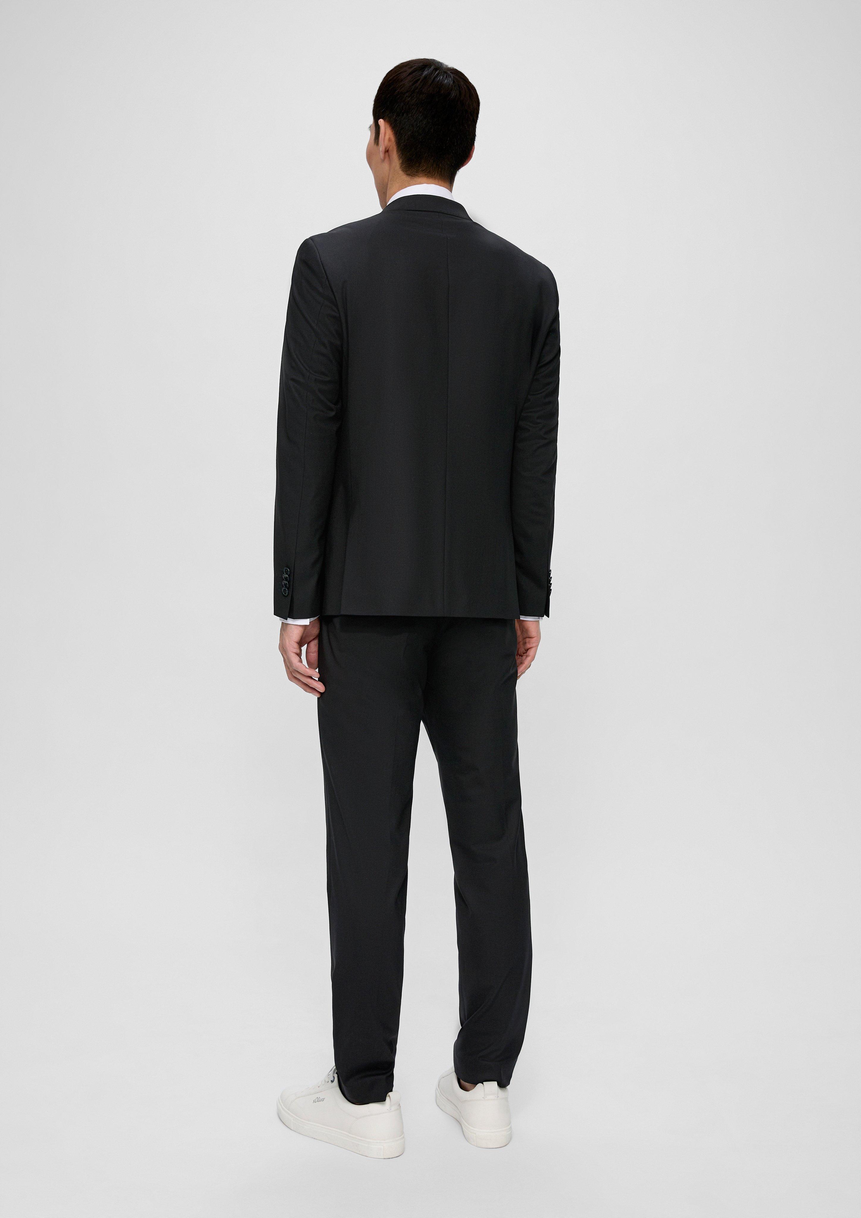 Slim: Elastisches Sakko in Wollmix  2134202-9999