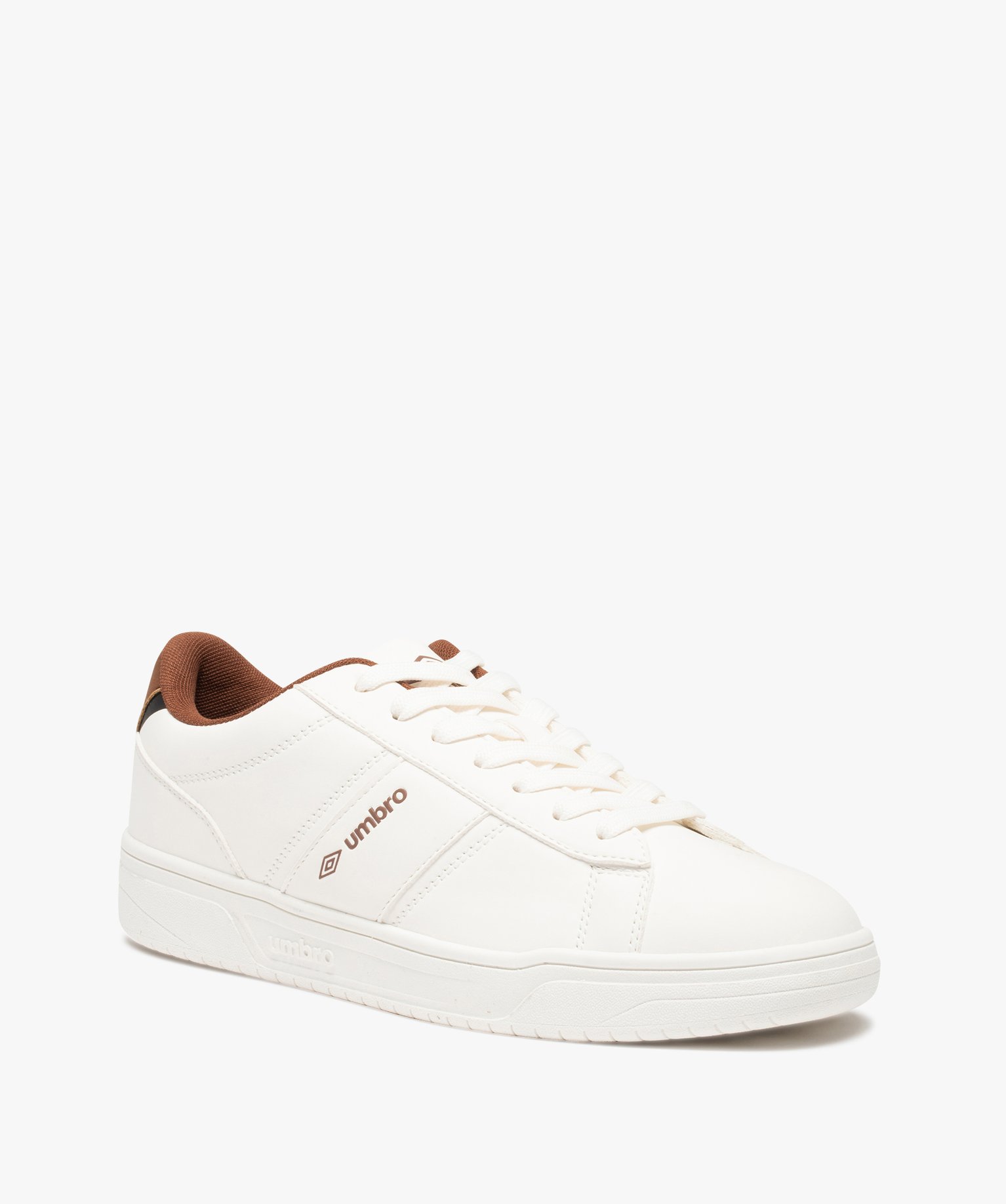 Tennis homme unies à lacets – Umbro Nabia blanc | GEMO