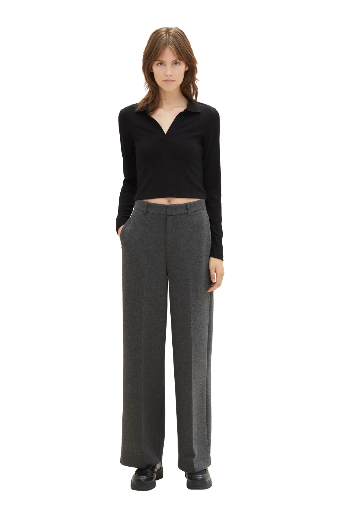 Tom Tailor Denim  Hose Damen / Mädchen Shale Grey Melange