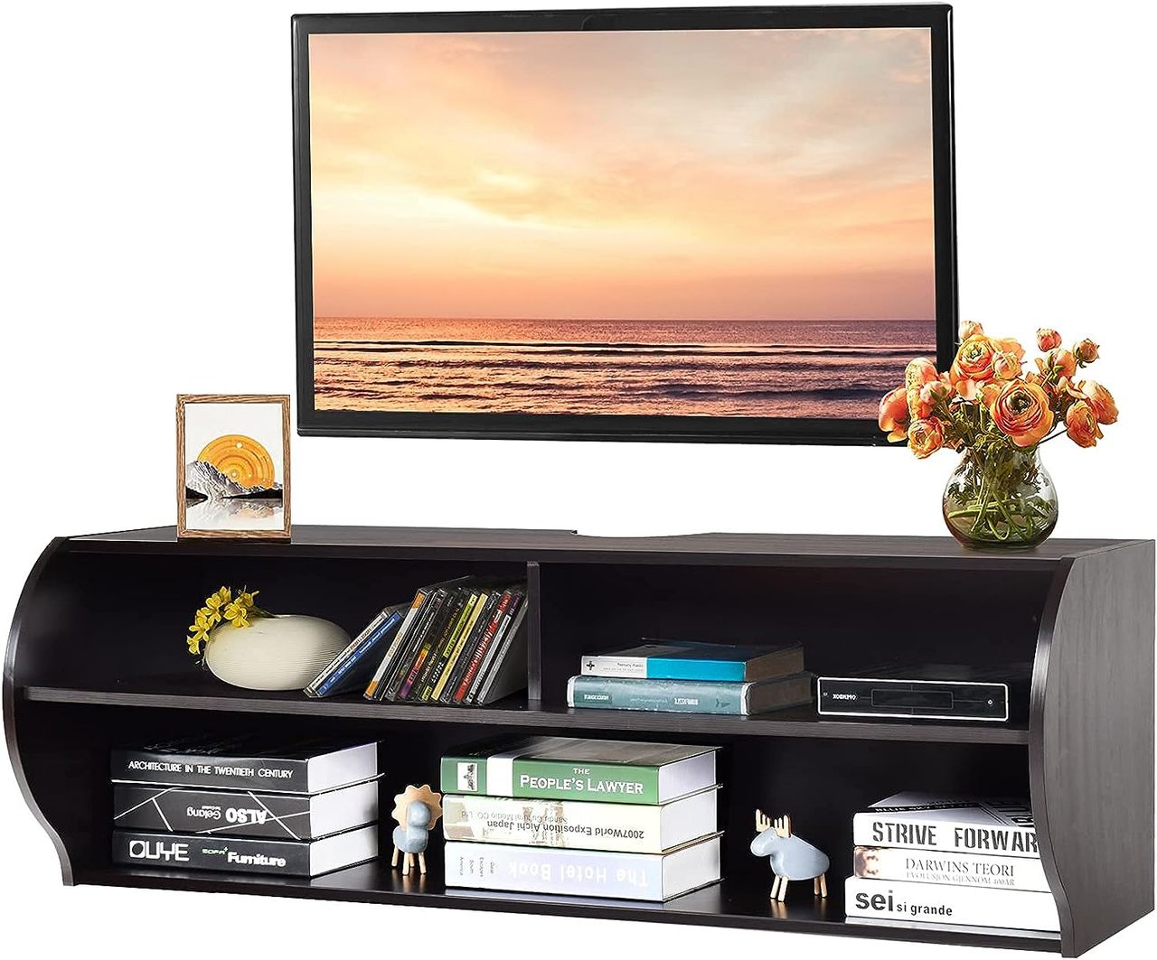 Costway COSTWAY TV Schrank hängend und freistehend