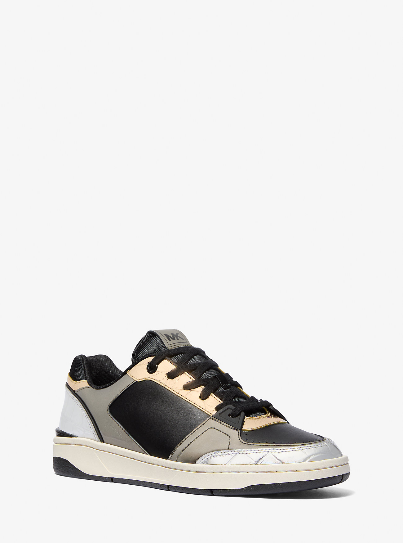 Rebel Color-Block skinnsneaker - SVART KOMBO