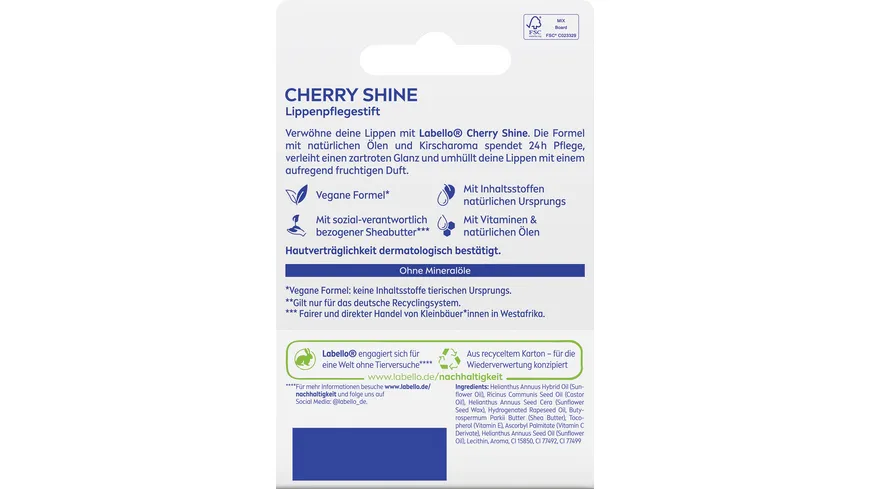 Labello Lippenpflege Cherry Shine 4.8 g