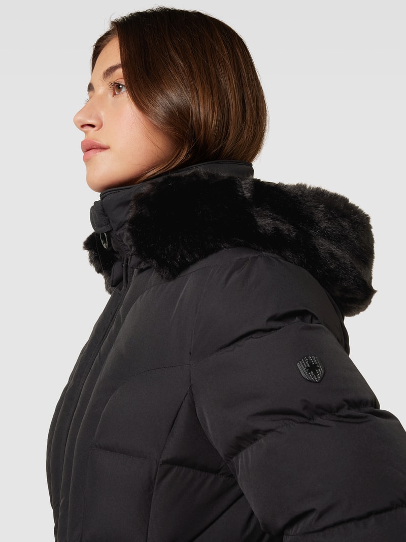 Funktionsjacke mit Zweiwege-Reißverschluss Modell 'Belvitesse' in schwarz