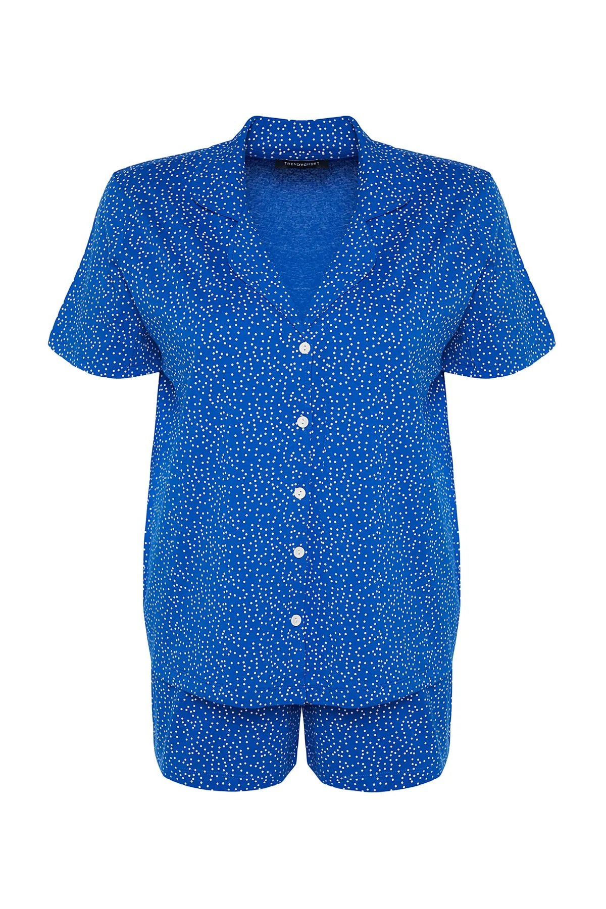 Trendyol Curve  Saks Gestricktes Pyjama-Set TBBSS22PT0707