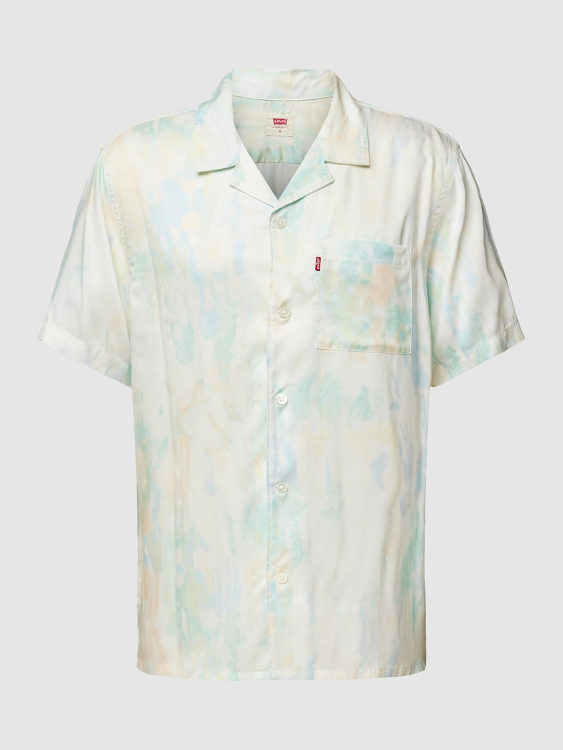 Freizeithemd im Batik-Look Modell 'THE SUNSET' in offwhite