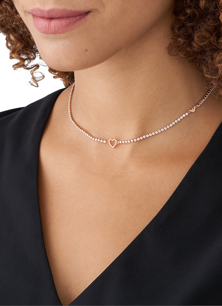 Emporio Armani Sentimental necklace with crystal EGS2965221