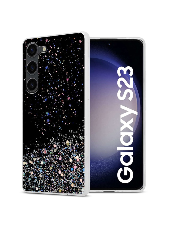 cadorabo Hülle für Samsung Galaxy S23 Glitter in Schwarz mit Glitter günstig kaufen onesize