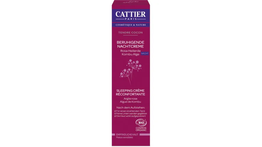 CATTIER Tendre cocon Beruhigende Nachtcreme 50 ml