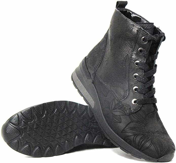 WALDLÄUFER Schnür-Stiefeletten schwarz