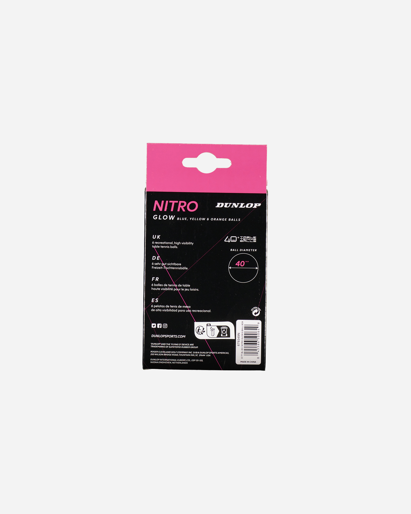 Tavolo Ping Pong Dunlop Ping Pong Nitro 6pz 679349N