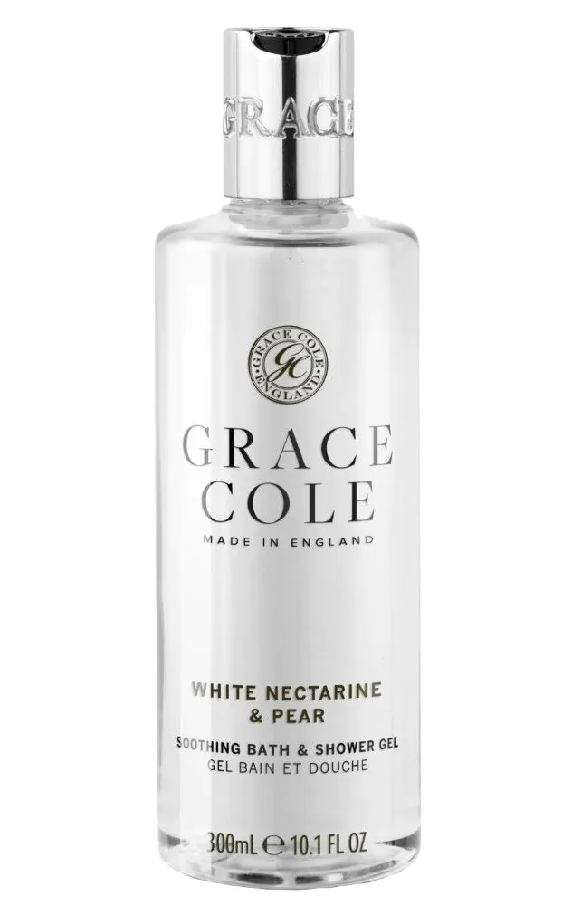 Grace Cole gel za kupanje i tuširanje s bijelim nektarinom i kruškom 300 ml