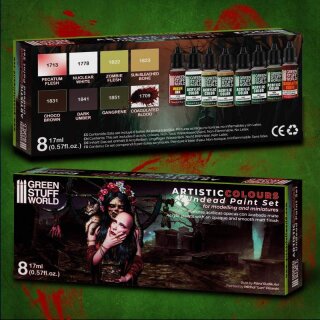 Acrylfarbe Farbset - Untote (8)
