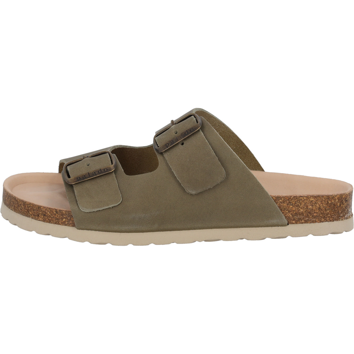 Palado Korfu Premium Leather, Pantoletten, Damen, Khaki