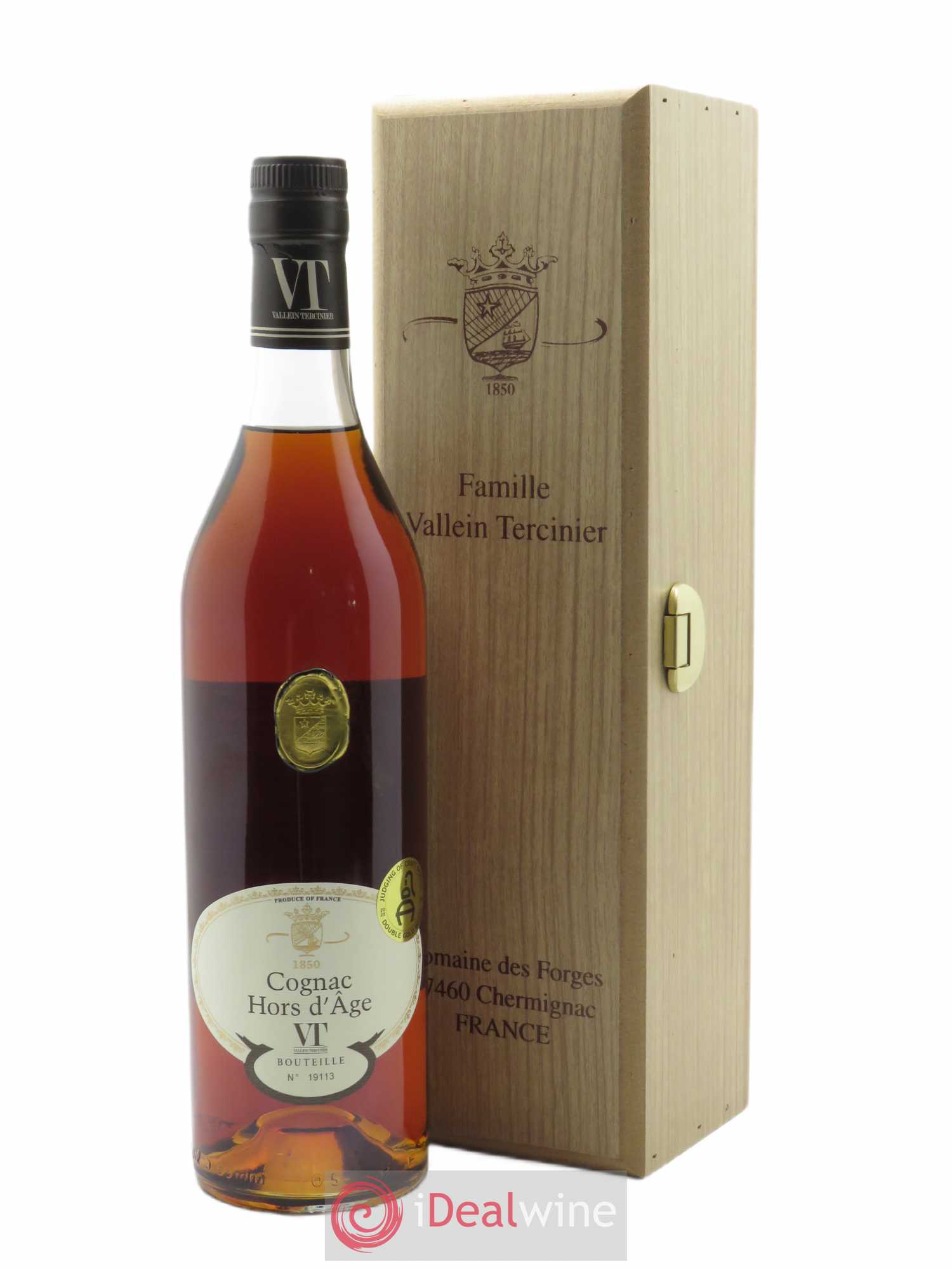 Cognac Vallein Tercinier Hors d'âge (70cl)  - Lot de 1 Bouteille