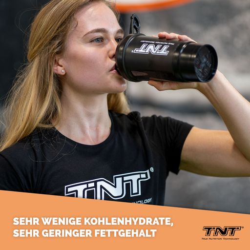 True Whey Isolate - sehr hoher Eiweiß-Anteil. hohe biologische Wertigkeit. sehr geringer Fett und Kohlenhydrat Anteil - Apfel