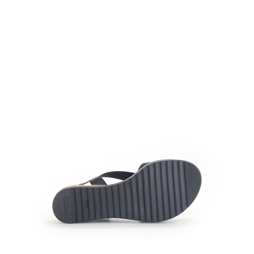 Gabor comfort Keilsandalette schwarz