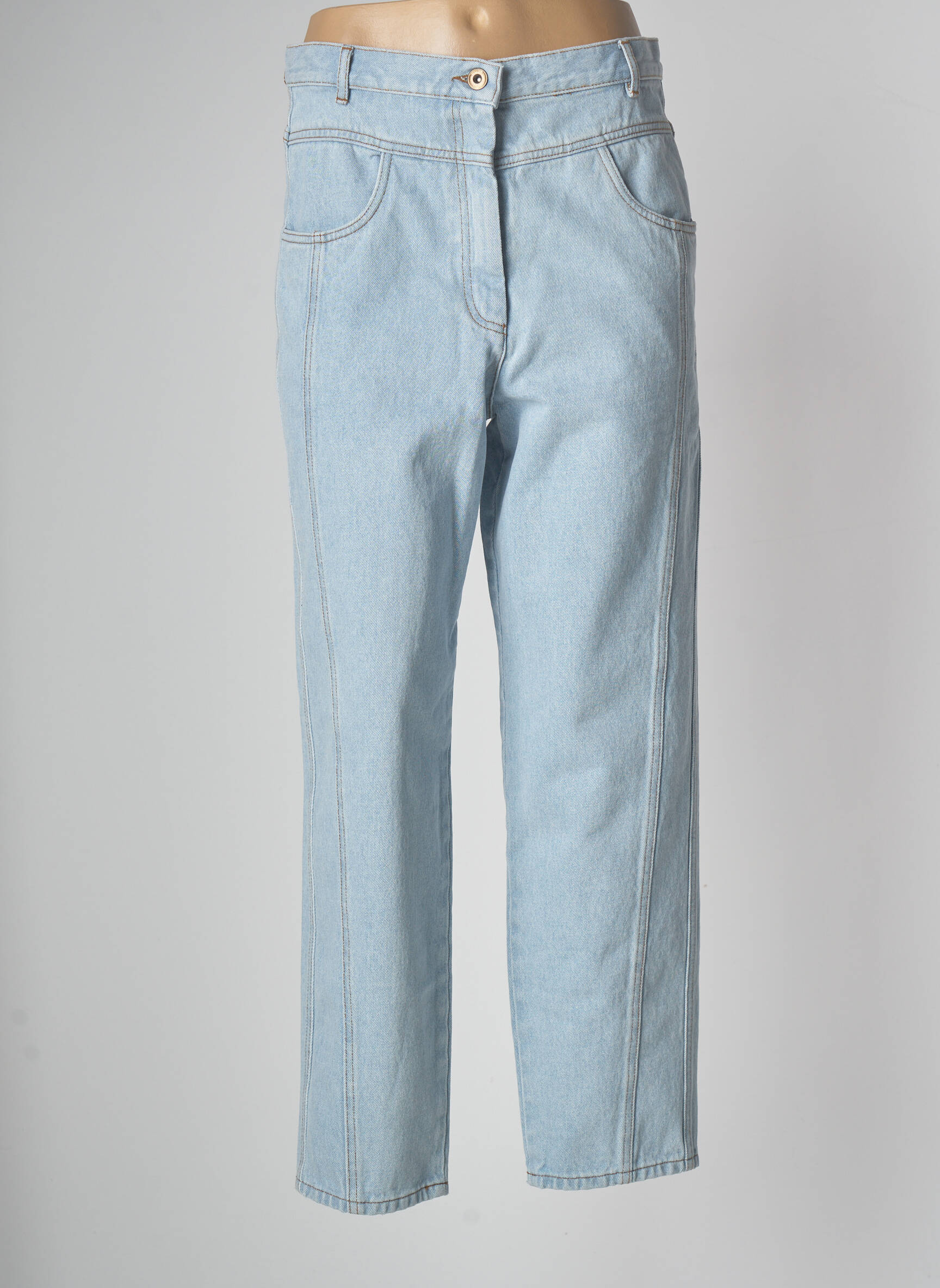 Sessun Jeans Coupe Droite Femme couleur bleu